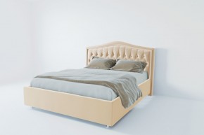 Кровать Калининград с ПМ 1400 (экокожа бежевая) в Снежинске - snezhinsk.ok-mebel.com | фото 2