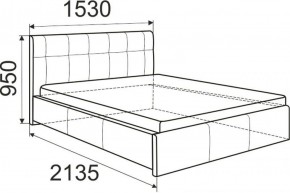 Кровать Изабелла с латами Newtone light beige 1400x2000 в Снежинске - snezhinsk.ok-mebel.com | фото