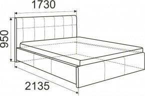 Кровать Изабелла с латами Newtone light beige 1400x2000 в Снежинске - snezhinsk.ok-mebel.com | фото 2