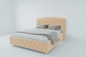 Кровать Нягань с ПМ 2000 (экокожа бежевая) в Снежинске - snezhinsk.ok-mebel.com | фото 2