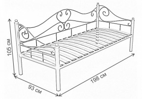 Кровать односпальная Венеция в Снежинске - snezhinsk.ok-mebel.com | фото 3