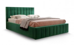 Кровать "Вена" 1400 СТАНДАРТ Вариант 1 Мора зеленый + бельевой ящик с кроватным основанием и подъемным механизмом в Снежинске - snezhinsk.ok-mebel.com | фото