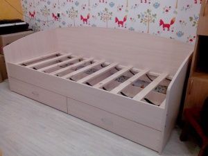 Кровать Соло-софа 1 с ящиками в Снежинске - snezhinsk.ok-mebel.com | фото 2