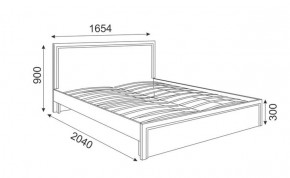 Кровать 1.6 Беатрис М07 Стандарт с ортопедическим основанием (дуб млечный) в Снежинске - snezhinsk.ok-mebel.com | фото 2