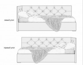 Кровать угловая Хлоя интерьерная +основание/ПМ/бельевое дно (120х200) в Снежинске - snezhinsk.ok-mebel.com | фото 5
