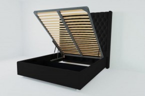 Кровать Версаль ЛЮКС с ПМ 1200 (экокожа кольт ч) в Снежинске - snezhinsk.ok-mebel.com | фото