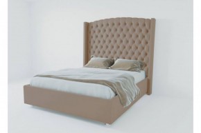 Кровать Версаль ЛЮКС с ПМ 1200 (велюр темно-серый) в Снежинске - snezhinsk.ok-mebel.com | фото