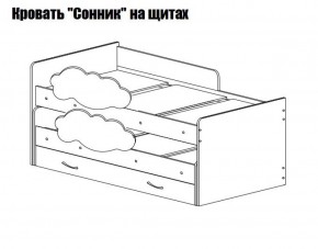 Кровать выкатная Соник (800*1900) в Снежинске - snezhinsk.ok-mebel.com | фото 2