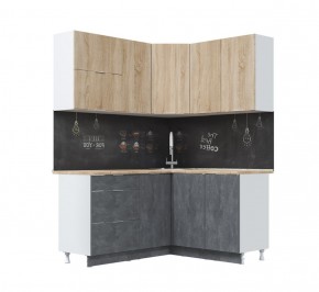 Кухонный гарнитур Асти-дуб сонома угловой 1,4*1,6 в Снежинске - snezhinsk.ok-mebel.com | фото 2
