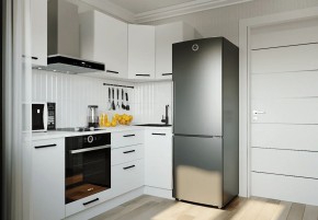 Кухонный гарнитур Белый Глянец 2200*1000 (Стол. 26мм) в Снежинске - snezhinsk.ok-mebel.com | фото