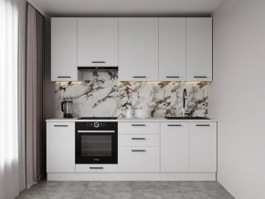 Кухонный гарнитур Белый Глянец 2400 h950 (Стол. 26мм) в Снежинске - snezhinsk.ok-mebel.com | фото