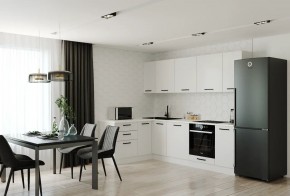 Кухонный гарнитур Белый Глянец 2600*1600 (Стол. 26мм) в Снежинске - snezhinsk.ok-mebel.com | фото