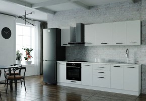 Кухонный гарнитур Белый Глянец 2800 (Стол. 38мм) в Снежинске - snezhinsk.ok-mebel.com | фото