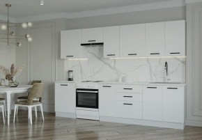 Кухонный гарнитур Белый Глянец 3000 (Стол. 26мм) в Снежинске - snezhinsk.ok-mebel.com | фото
