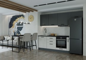 Кухонный гарнитур Лофт 2550 (Стол. 38мм) в Снежинске - snezhinsk.ok-mebel.com | фото
