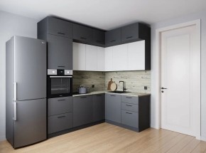 Кухонный гарнитур Меренга 2200*1700 (Стол. 26мм) в Снежинске - snezhinsk.ok-mebel.com | фото