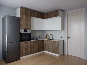 Кухонный гарнитур Старое Дерево 2200*1700 (Стол. 38мм) в Снежинске - snezhinsk.ok-mebel.com | фото