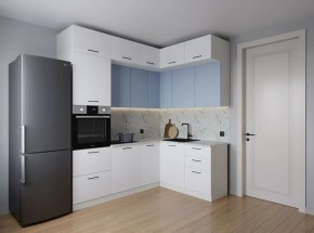 Кухонный гарнитур угловой Капри 2200*1700 (Стол. 38мм) в Снежинске - snezhinsk.ok-mebel.com | фото