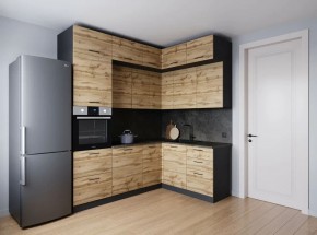 Кухонный гарнитур угловой Крафт 2200*1700 (Стол. 26мм) в Снежинске - snezhinsk.ok-mebel.com | фото