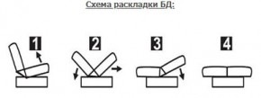 ЛАУРА ЛЮКС Диван Лаура Люкс БД+2подушки в Снежинске - snezhinsk.ok-mebel.com | фото 7