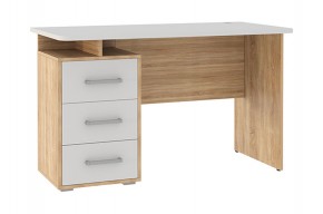 ЛАЙТ 2 Стол компьютерный (1200)  дуб сонома/белый в Снежинске - snezhinsk.ok-mebel.com | фото