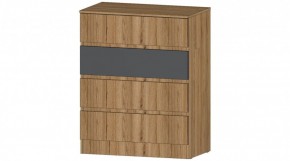 ЛЕНОРА Комод 4 ящика (графит) в Снежинске - snezhinsk.ok-mebel.com | фото