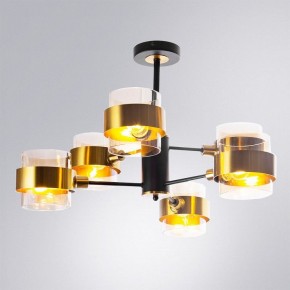 Люстра на штанге Arte Lamp Carlo A8205SP-6BK в Снежинске - snezhinsk.ok-mebel.com | фото 2