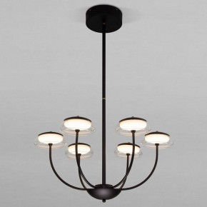 Люстра на штанге Eurosvet Fungo 50388 LED черный в Снежинске - snezhinsk.ok-mebel.com | фото