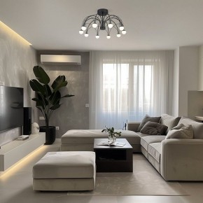 Люстра на штанге Eurosvet Ragno 90035/10 LED черный в Снежинске - snezhinsk.ok-mebel.com | фото 5