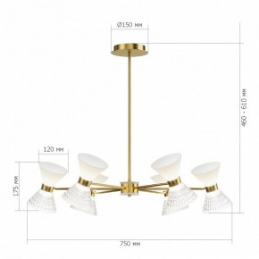 Люстра на штанге ST-Luce SPIRIT SL2004.303.12 в Снежинске - snezhinsk.ok-mebel.com | фото 2