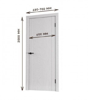 Межкомнатная дверь Bolivar Каньон браун (комплект) 600 в Снежинске - snezhinsk.ok-mebel.com | фото
