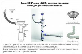 Мойка кухонная ULGRAN U-102 (480) в Снежинске - snezhinsk.ok-mebel.com | фото 4