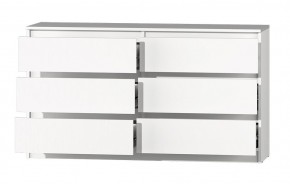 МС "Хилтон" Комод №5 1400 (6 ящ.) белый текстурный в Снежинске - snezhinsk.ok-mebel.com | фото 3