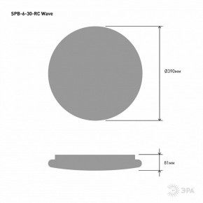 Накладной светильник Эра Классик SPB-6-30-RC Wave в Снежинске - snezhinsk.ok-mebel.com | фото 5