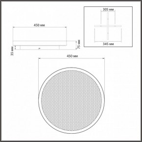 Накладной светильник Sonex Shimmers 7736/60L в Снежинске - snezhinsk.ok-mebel.com | фото 8