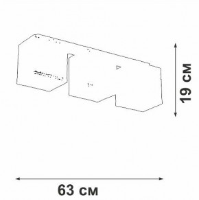 Накладной светильник Vitaluce V2879 V2879-1/3PL в Снежинске - snezhinsk.ok-mebel.com | фото 3