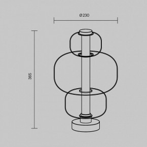 Настольная лампа декоративная Maytoni Atmos MOD364TL-L15B3K в Снежинске - snezhinsk.ok-mebel.com | фото 5