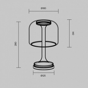 Настольная лампа декоративная Maytoni Spirito MOD286TL-L8W3K в Снежинске - snezhinsk.ok-mebel.com | фото 4
