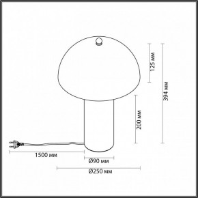 Настольная лампа декоративная Odeon Light Rufina 7088/2T в Снежинске - snezhinsk.ok-mebel.com | фото 4