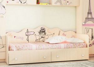 Кровать для детской КР24 Париж в Снежинске - snezhinsk.ok-mebel.com | фото 2