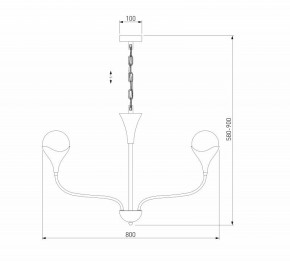 Подвесная люстра Eurosvet Calyx 60169/6 никель в Снежинске - snezhinsk.ok-mebel.com | фото 3
