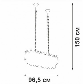 Подвесная люстра Vitaluce V58120 V58120-8/11 в Снежинске - snezhinsk.ok-mebel.com | фото 3