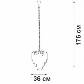 Подвесная люстра Vitaluce V58471 V58471-8/5 в Снежинске - snezhinsk.ok-mebel.com | фото 5