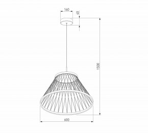 Подвесной светильник Eurosvet Cesta 40017/1 LED коричневый в Снежинске - snezhinsk.ok-mebel.com | фото 5