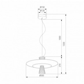 Подвесной светильник Eurosvet Titania 40029/1 LED белый в Снежинске - snezhinsk.ok-mebel.com | фото 4