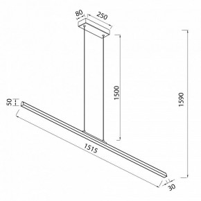 Подвесной светильник Mantra Lineal 8960 в Снежинске - snezhinsk.ok-mebel.com | фото 3