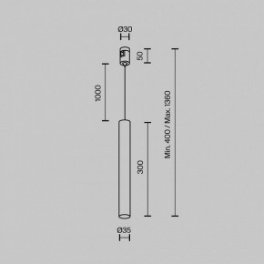 Подвесной светильник Maytoni Focus Led TR155-1-5W4K-B в Снежинске - snezhinsk.ok-mebel.com | фото 5