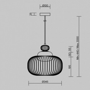 Подвесной светильник Maytoni Levitation MOD376PL-01G в Снежинске - snezhinsk.ok-mebel.com | фото 5