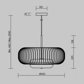 Подвесной светильник Maytoni Levitation MOD376PL-L30G3K в Снежинске - snezhinsk.ok-mebel.com | фото 5