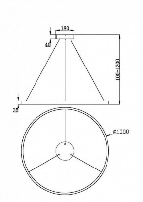 Подвесной светильник Maytoni Rim MOD058PL-L54BK в Снежинске - snezhinsk.ok-mebel.com | фото 4